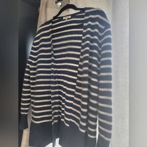 Madewell Striped Navy and‎ White Women's Sweater